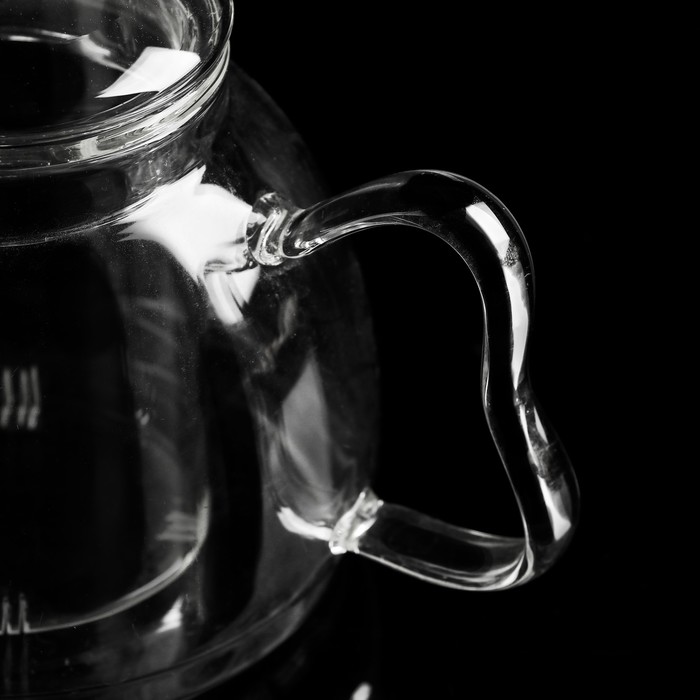 Чайник заварочный 800 мл "Баттерфляй", со стеклянным ситом