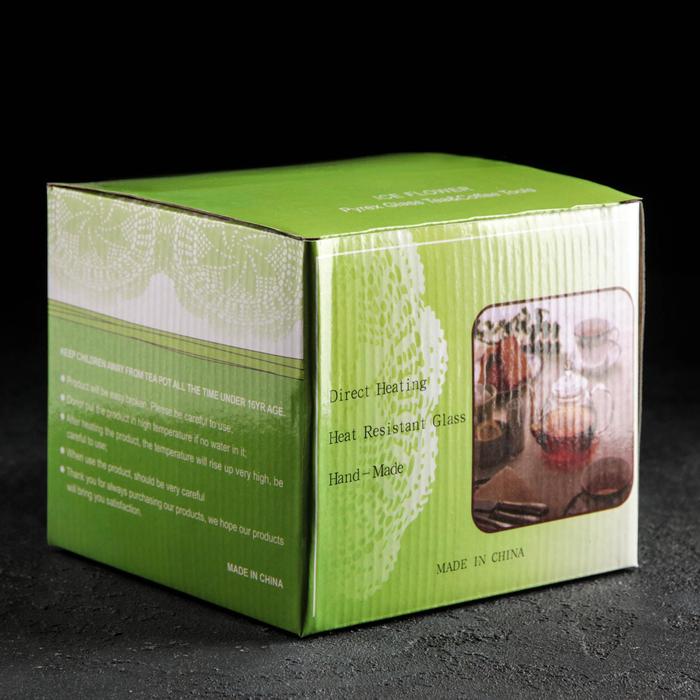 Чайник заварочный 800 мл "Диана", со стеклянным ситом