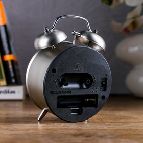 

Будильник "Классика", d=9 см, металл, серебристый матовый