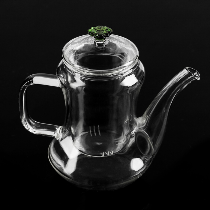 Чайник заварочный 300 мл "Жасмин", со стеклянным ситом