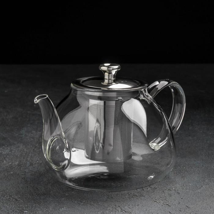 Чайник заварочный 1 л "Джеки", с металлическим ситом