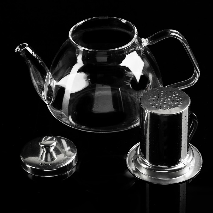 Чайник заварочный 1 л "Джеки", с металлическим ситом