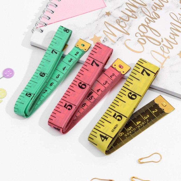 Сантиметровые ленты, 3шт, 1,3/1,6/2см*1,5м, сантиметры/дюймы