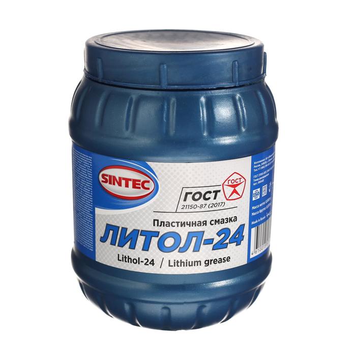 Пластичная смазка Sintec Литол-24, 800 г многоцелевая пластичная смазка sintec multi grease ep 2 150 hd 400 г