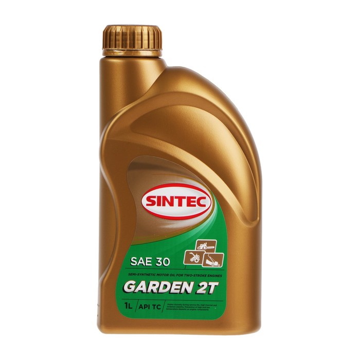 цена Масло моторное Sintec Garden 2Т Мото, п/синтетическое, 801923, 1 л