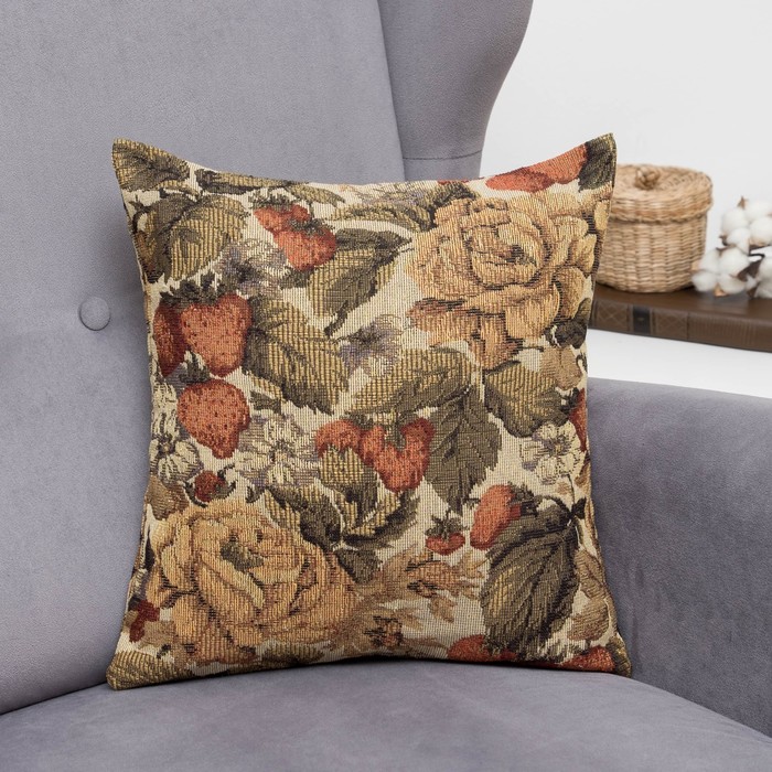 Наволочка декоративная "Этель" Цветение 40х40 см,