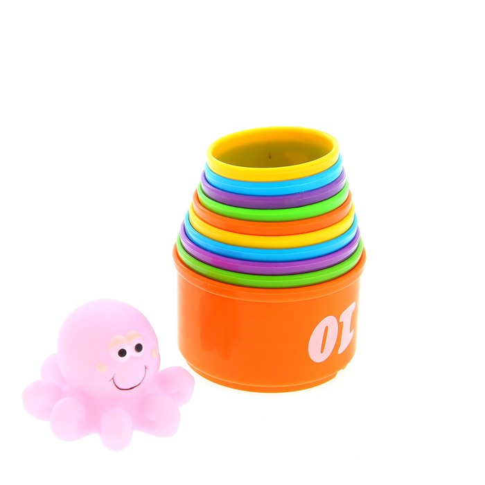 Набор для ванной «Забавные игры», 11 предметов, МИКС