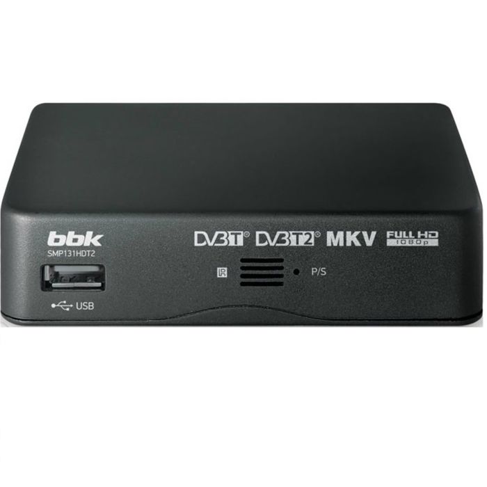 Цифровая ТВ приставка BBK SMP131HDT2 DVB-T2 темно-серый