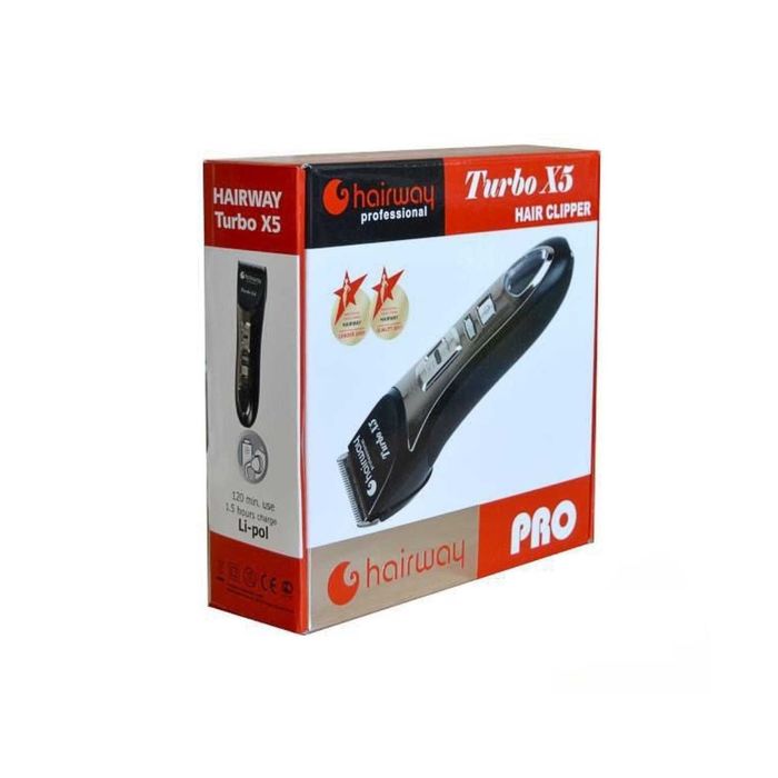 Машинка для стрижки Hairway Turbo X5 (02041), 45 мм, подставка для зарядки