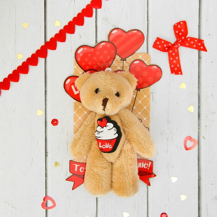 Мягкая игрушка-подвеска "Любовь", мишка