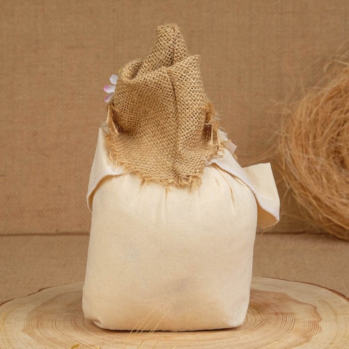 Оберег-домовой "Андрейка в колпаке, с рогом изобилия" 20х17х14 см микс