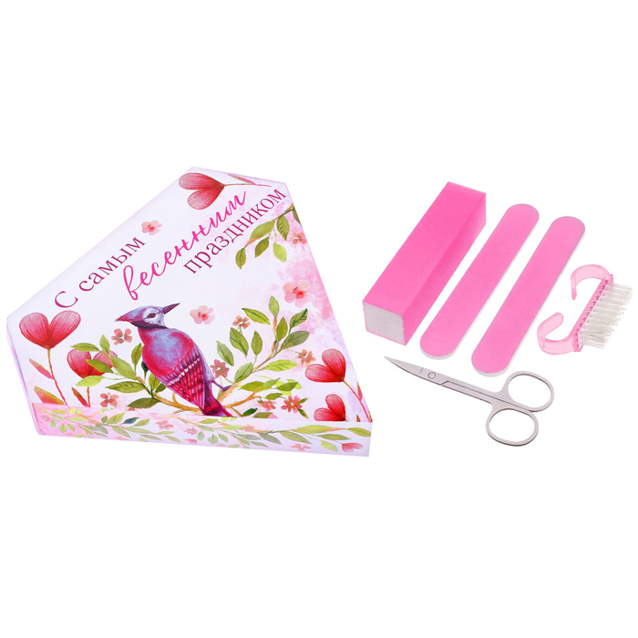 Подарочный набор для маникюра "С самым весенним праздником"