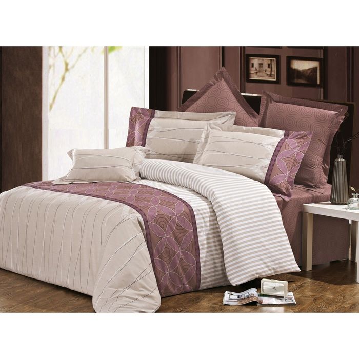 КПБ "Орнамент" 1,5 сп., 150х220 см, 145х215 см, 50х70 см-2 шт., ранфорс