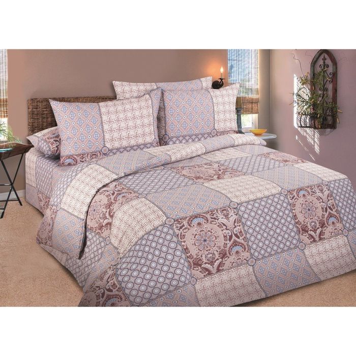 КПБ "Пальмира" 1,5 сп., 150х220 см, 145х215 см, 70х70 см-2 шт., ранфорс