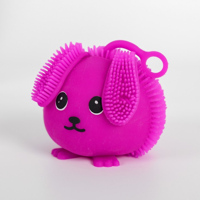 Ежка резиновый "Зайчик" световой, цвета МИКС