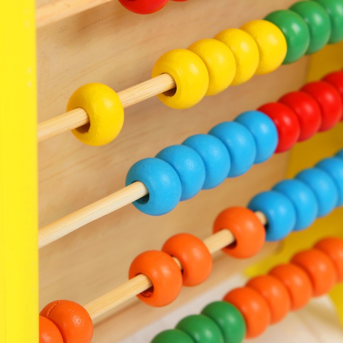 Счёты с магнитно-маркерной доской "Учимся считать", в наборе маркер, магнитный танграм