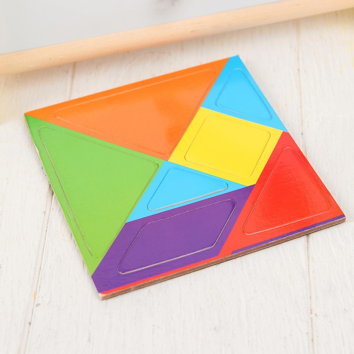 Счёты с магнитно-маркерной доской "Учимся считать", в наборе маркер, магнитный танграм