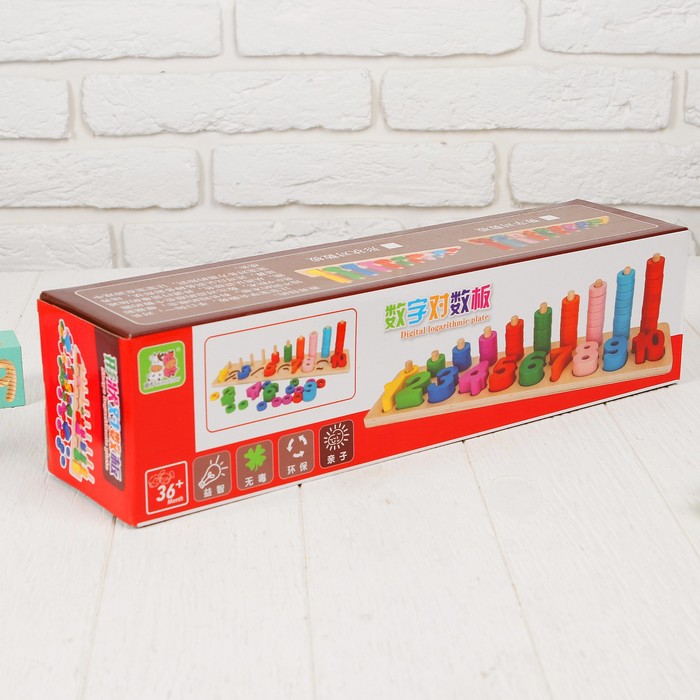 Набор для развития логики и счёта "Учим цифры и цвета"