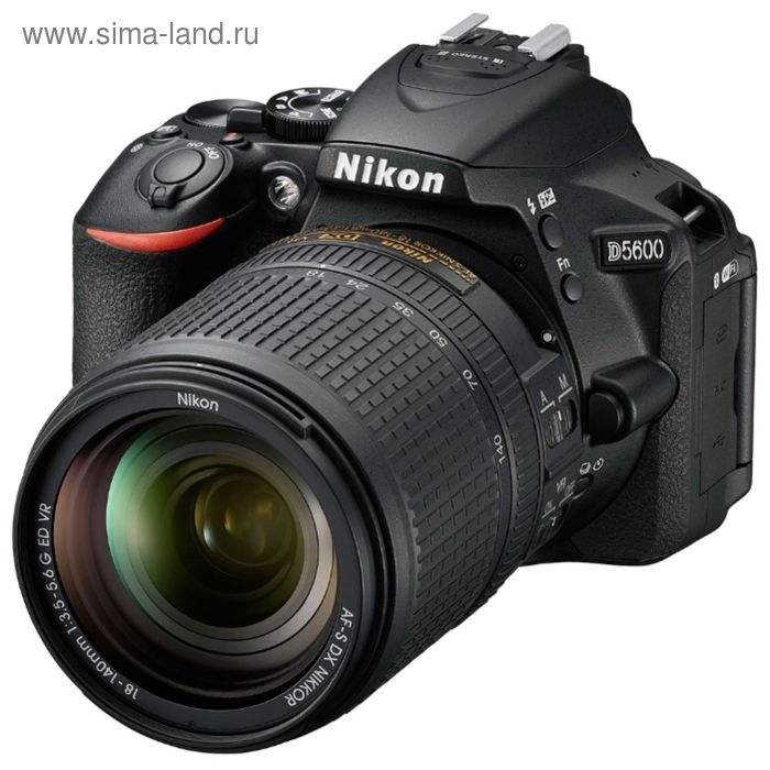 фото Зеркальный фотоаппарат nikon d5600, 24.2 mpix, 1080 p, full hd, sdxc li-ion, черный