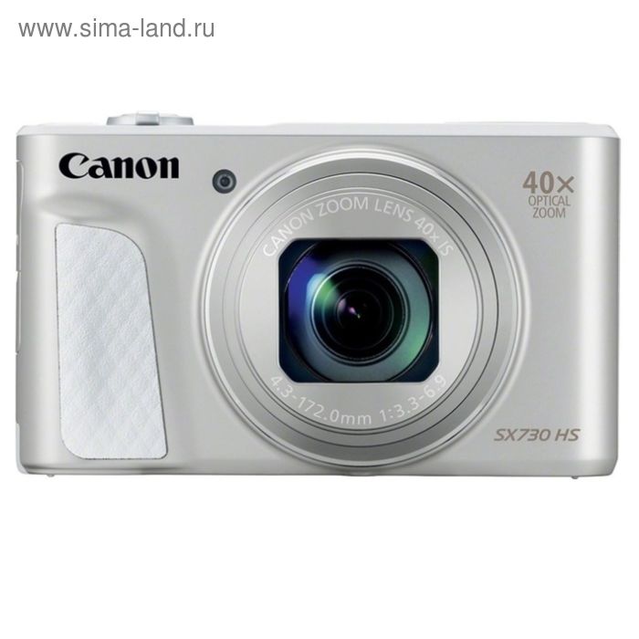 фото Фотоаппарат canon powershot sx730hs, 21.1 mpix, zoom40x 3", 1080 p, wifi, серебристый