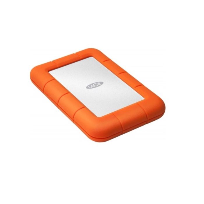Внешний жесткий диск Lacie USB 3.0 1 Тб LAC301558 Rugged Mini, 5400 об/мин, 2.5", оранжевый