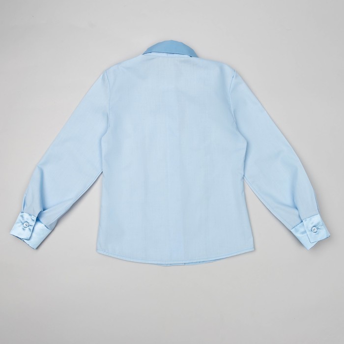 Блузка для девочки, рост 152 см, цвет голубой