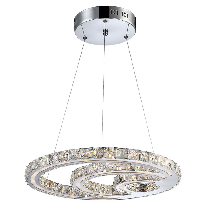 Люстра подвес MILEY 1x30Вт LED хром 46,5x46,5x100см