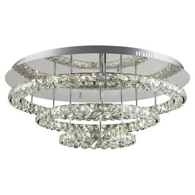 

Люстра потолочная MARILYN I 1x72Вт LED хром 75x75x30см