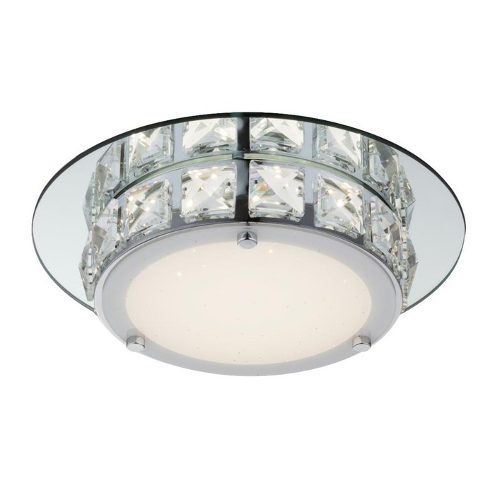 Люстра потолочная MARGO 1x12Вт LED хром 25x25x7см