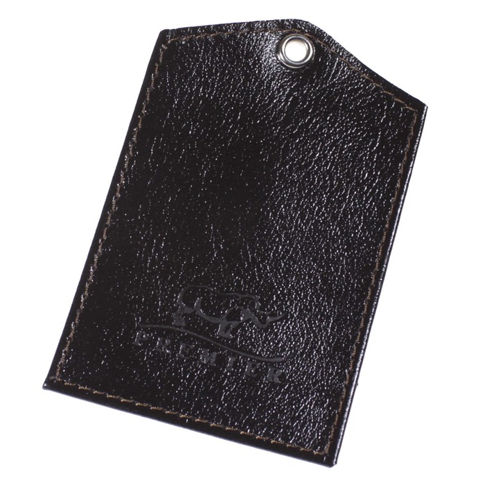 Обложка для пропуска, цвет тёмно-коричневый