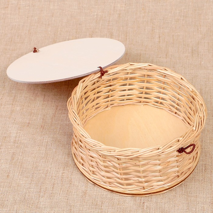 Футляр подарочный «Птица», красная, 15х15х6 см, ива