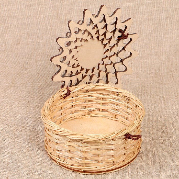 Шкатулка «Узорная», резная крышка, 15х15х6 см, шпон