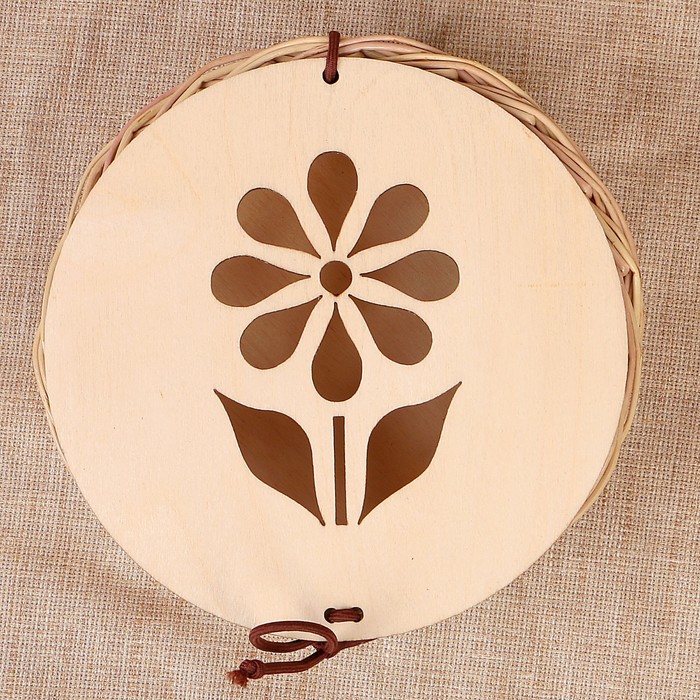 Шкатулка «Цветок», 15х6 см, шпон