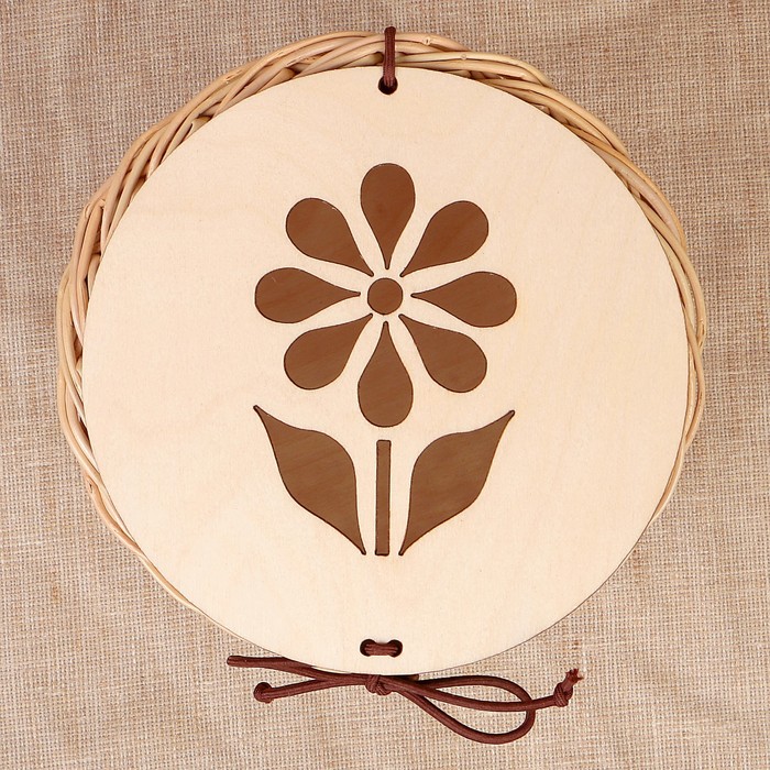 Шкатулка «Цветок», 15х15 см, шпон