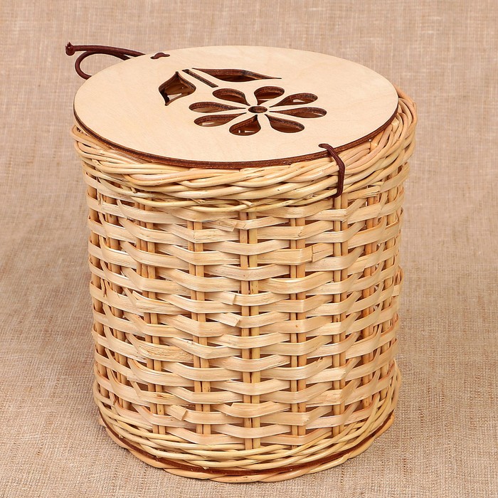 Шкатулка «Цветок», 15х15 см, шпон