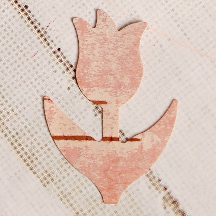 Набор заготовок для творчества «Тюльпаны», 10 шт, 2,5х1,7 см, береста