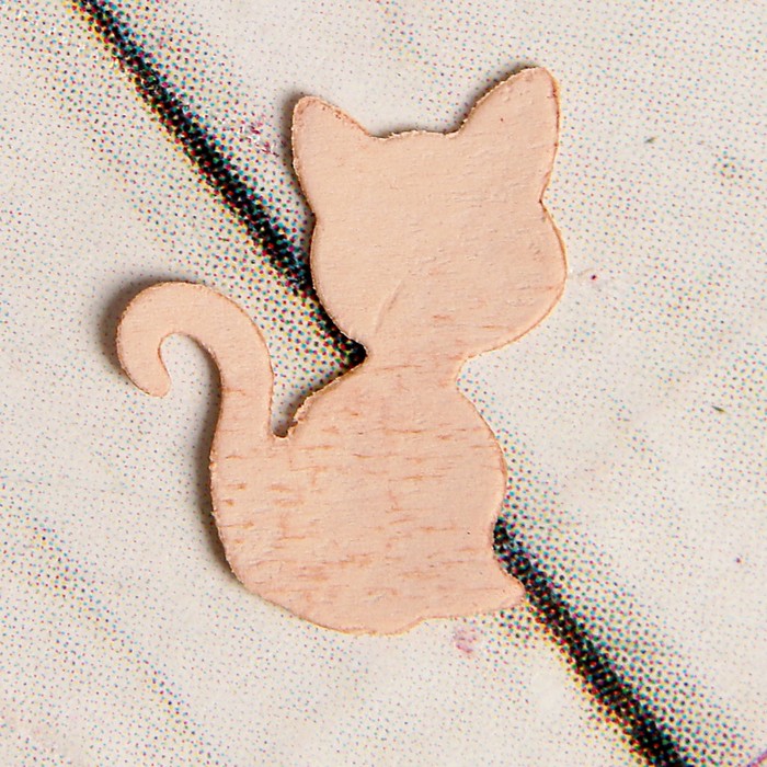 Набор заготовок для творчества «Котята», 15 шт, 1х0,7 см, береста