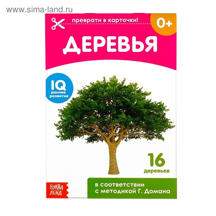 

Обучающие карточки Г. Домана «Деревья», на скрепке, 20 стр.