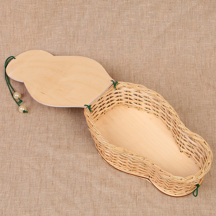 Футляр подарочный «Матрёшка с младенцем», средняя, ива 15х6х25 см