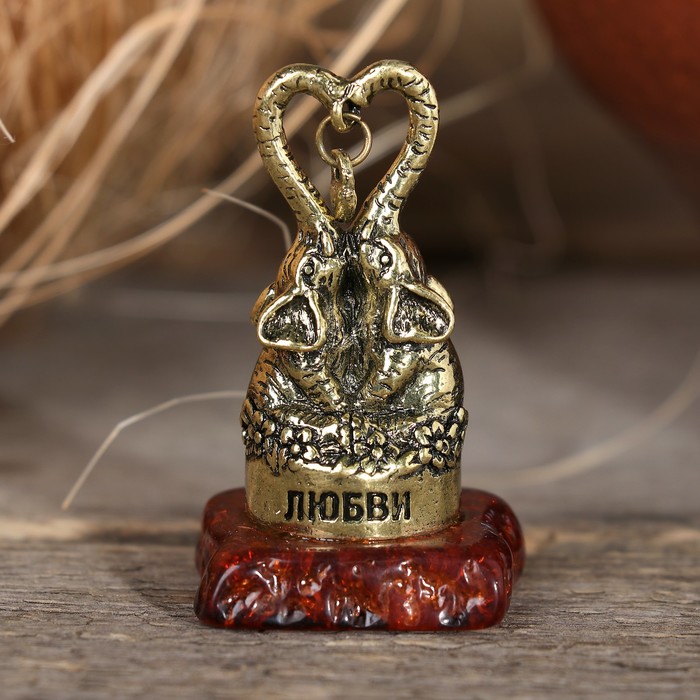 Фигурка слон на камне "Любви", 4,1 х 2 х 1,8 см