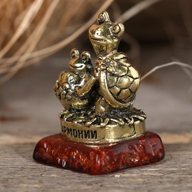 

Фигурка черепаха на камне "Гармонии", 3,5 х 2,8 х 2,2 см