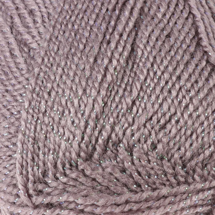 Пряжа "Lame Fine" 96% акрил, 4% люрекс 440м/100гр (10155 SE серо-розовый)