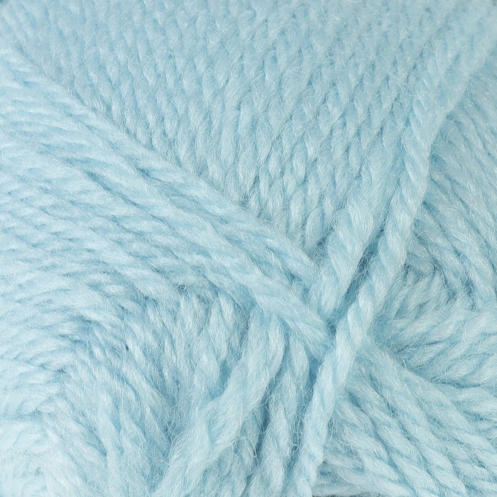 Пряжа "Woolly Baby" 30% шерсть,50% акрил, 20% полиамид 148м/50гр (К502 голубой)