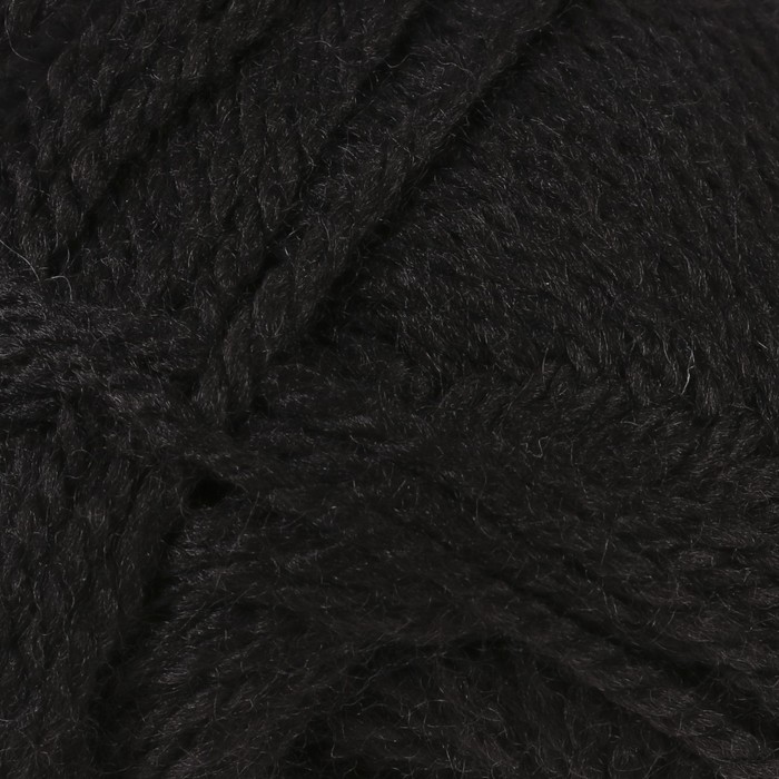 Пряжа "Woolly Baby" 30% шерсть,50% акрил, 20% полиамид 148м/50гр (К940 чёрный)