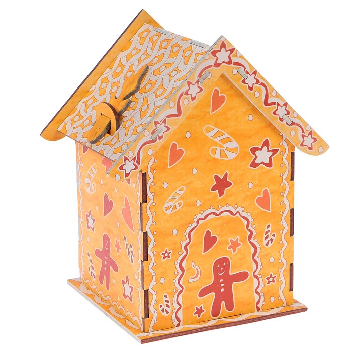 Чайный домик «Пряничный домик», со съёмной крышкой, 13х8х22 см