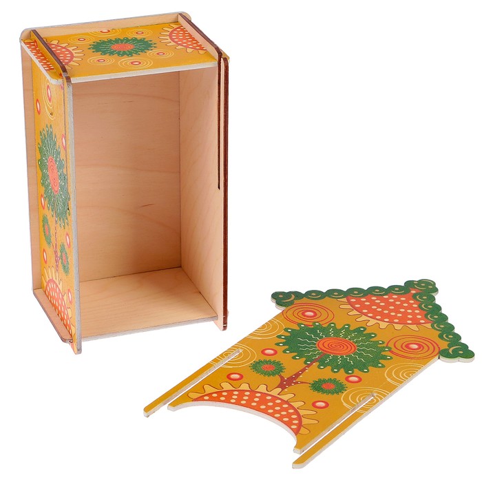 Чайный домик «Солнце», с выдвижной крышкой, 13х8х22 см