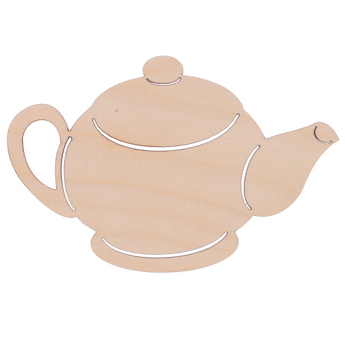 Заготовка для творчества «Чайник», 14,3х9,4х0,3 см