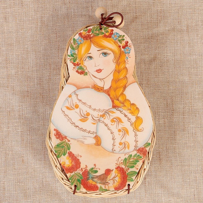 Футляр подарочный «Русская краса с рябинкой», малая, ива 12х5х20 см