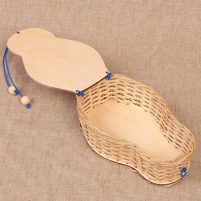 Футляр подарочный «Матрёшка с подсолнухом», малая, ива 12х5х20 см