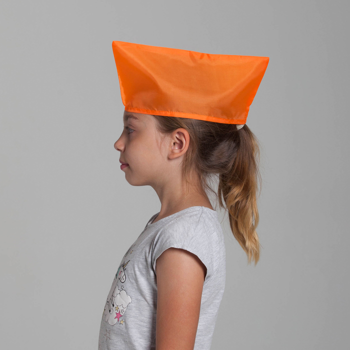 пилотка пионерская цвет оранжевый 100% п/э